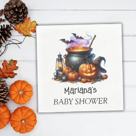 Halloween Baby is het brouwen van Baby shower Servet