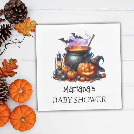 Halloween Baby is het brouwen van Baby shower Servet