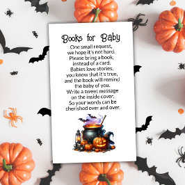 Halloween Baby is het brouwen van boeken voor Baby Informatiekaartje