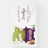 Halloween Baby is het brouwen van douche welkom Spandoek (Verticaal)