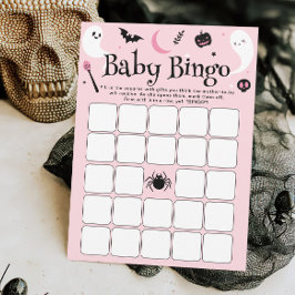 Halloween Baby Meisje Douche Baby Bingo Game Kaart