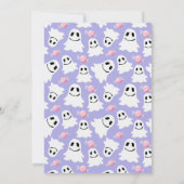 Halloween Baby Meisje Douche Schattigee Ghost Invi Kaart (Achterkant)