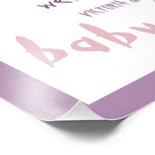 Halloween Baby Meisje Shower Pompoen Welkom Bord Foto Afdruk (Hoek)