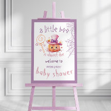 Halloween Baby Meisje Shower Pompoen Welkom Bord