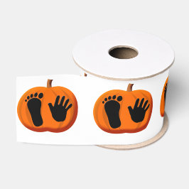 Halloween Baby pompoen Prints Grosgrain Lint
