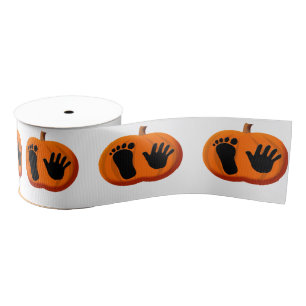 Halloween Baby pompoen Prints Grosgrain Lint