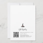 Halloween Baby shower 2-zijdige QR Code Registry Kaart (Achterkant)