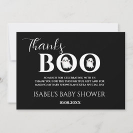 Halloween Baby Shower A Little Boo Thank You Card Bedankkaart