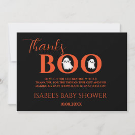 Halloween Baby Shower A Little Boo Thank You Card Bedankkaart