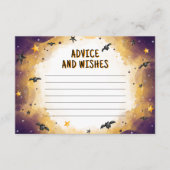 Halloween Baby shower advies Informatiekaartje (Voorkant)
