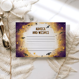 Halloween Baby shower advies Informatiekaartje