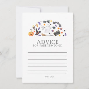Halloween Baby Shower, Advies voor Aankomende Oude Notitiekaartje