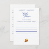Halloween Baby shower Advies Vul formulier in Informatiekaartje (Voorkant / Achterkant)