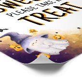 Halloween Baby shower Babies zijn Sweet Sign Poster (Hoek)