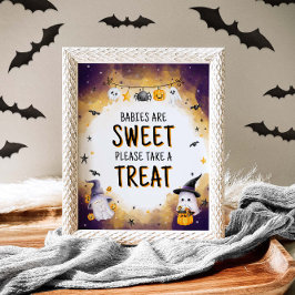 Halloween Baby shower Babies zijn Sweet Sign Poster