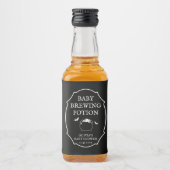 Halloween Baby Shower Baby Brewing Potion Likeurfles Etiket (Voorkant)