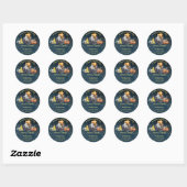 Halloween baby shower baby brouwt gunst ronde sticker (Vel)