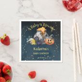 Halloween baby shower baby brouwt servet (Insitu)