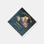 Halloween baby shower baby brouwt servet (Hoek)