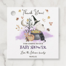Halloween Baby shower Baby is Brouwen Bedankjes Labels