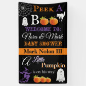Halloween Baby shower Banner (Verticaal)
