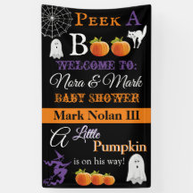 Halloween Baby shower Banner