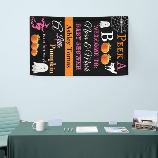 Halloween Baby shower Banner (Beurs)