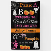 Halloween Baby shower Banner (Verticaal)