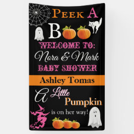 Halloween Baby shower Banner