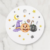 Halloween Baby Shower Bedankjes Labels (Achterkant)