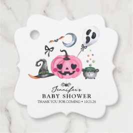 Halloween Baby shower Bedankjes Labels