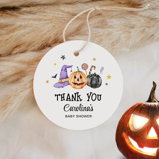 Halloween Baby Shower Bedankjes Labels
