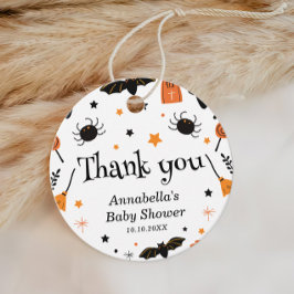 Halloween Baby shower Bedankjes Labels