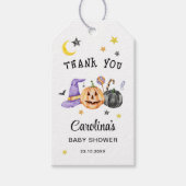 Halloween Baby Shower Bedankt Cadeaulabel (Voorkant)