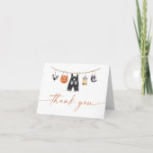 Halloween Baby shower Bedankt Card, Little Boo (Voorkant)