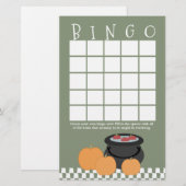 Halloween Baby shower Bingo (Voorkant / Achterkant)