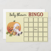 Halloween Baby shower Bingo Kaart (Voorkant / Achterkant)