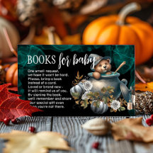 Halloween Baby shower Boek Aanvraag Kaart