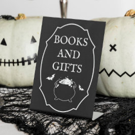 Halloween Baby shower boeken en geschenken Reclamebord Met Voetstuk