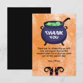 Halloween Baby shower Boeken voor Baby Dank U Informatiekaartje (Voorkant / Achterkant)