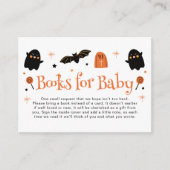 Halloween Baby shower Boeken voor Baby Informatiekaartje (Voorkant)