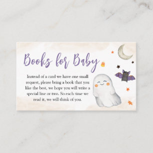 Halloween Baby shower Boeken voor Baby Informatiekaartje