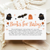 Halloween Baby shower Boeken voor Baby Informatiekaartje