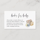 Halloween Baby Shower Book Request Enclosure Card Informatiekaartje (Voorkant)