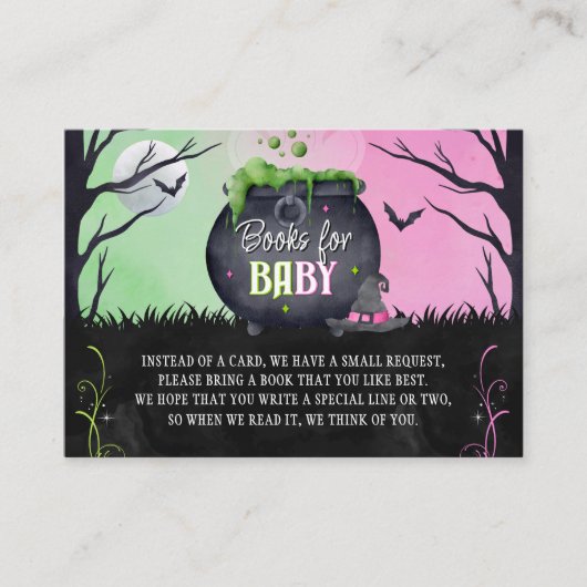 Halloween Baby Shower Books for Baby Fall Informatiekaartje (Voorkant)