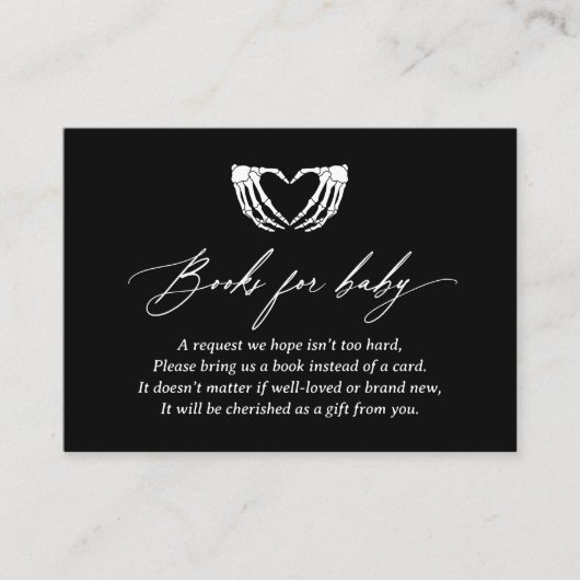 Halloween Baby shower Books for Baby Informatiekaartje (Voorkant)