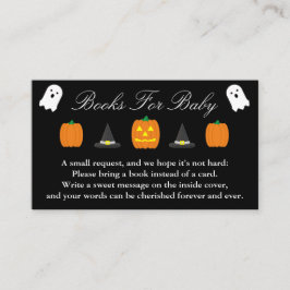 Halloween Baby shower Books for Baby Informatiekaartje