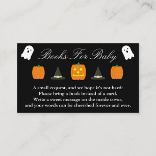 Halloween Baby shower Books for Baby Informatiekaartje