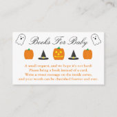 Halloween Baby shower Books for Baby Informatiekaartje (Voorkant)