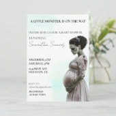 Halloween Baby shower Bruid van Frankenstein Kaart (Staand voorkant)